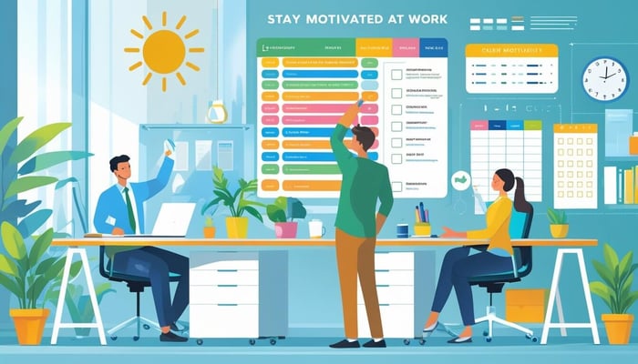 Three person talking to each other