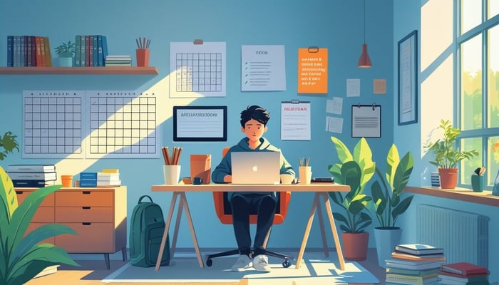 A person using a laptop