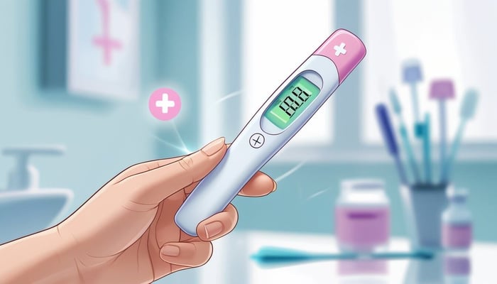 A pregnancy test kit