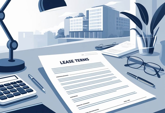 A paper saying lease terms