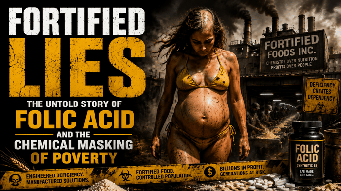Fortified Lies: The Untold Story of Folic Acid and the Chemical Masking of Poverty