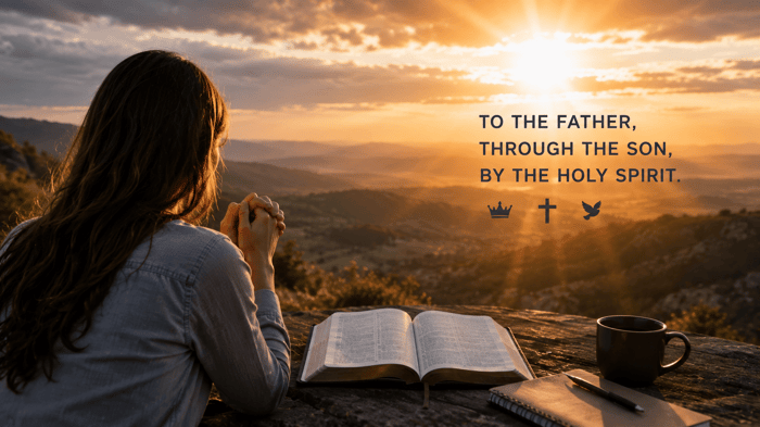 Why Christians Pray to the Father Through the Son by the Holy Spirit