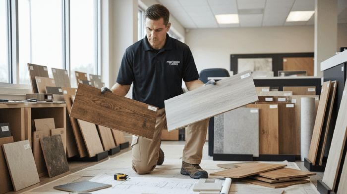 Contractor flooring supply