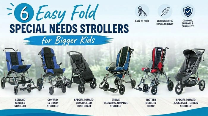 6 Easy-Fold Special Needs Strollers for Bigger Kids