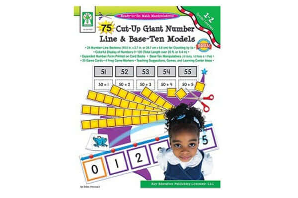 Cut-Up Giant Number Line & Base-Ten Models