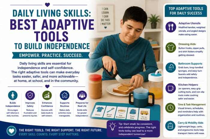 Daily Living Skills Best Adaptive Tools to Build Independence
