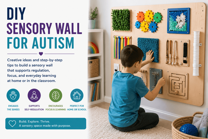 DIY Sensory Wall For Autism Ideas