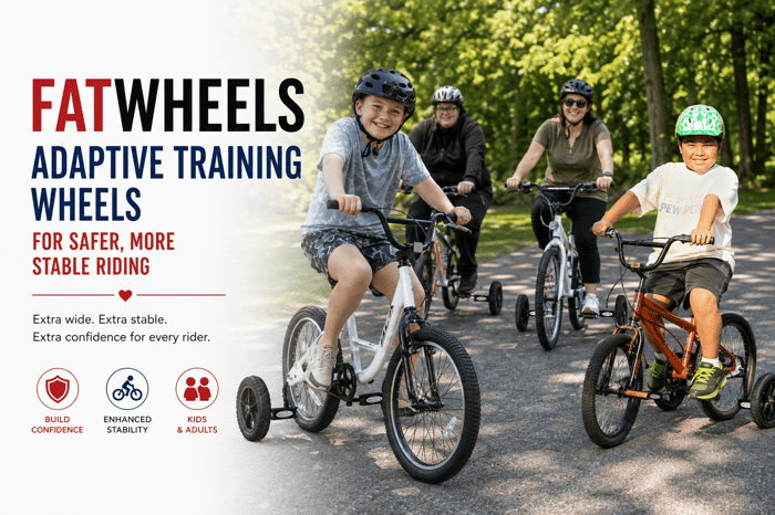 FatWheels Adaptive Training Wheels for Safer, More Stable Riding
