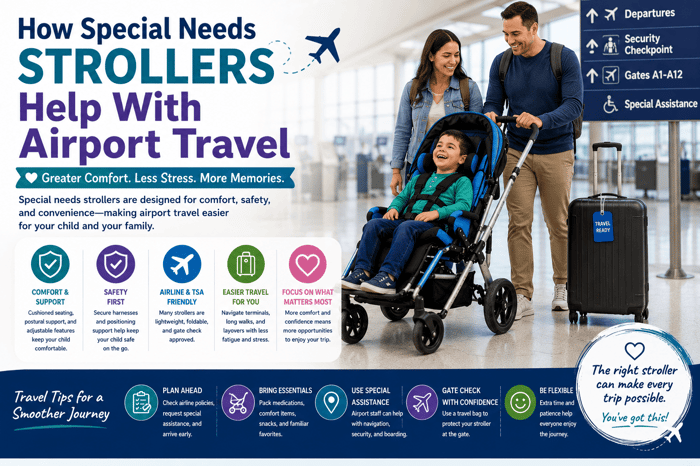 How Special Needs Strollers Help With Airport Travel