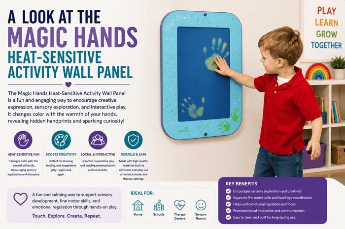 Magic Hands Heat Sensitive Activity Sensory Wall Panel
