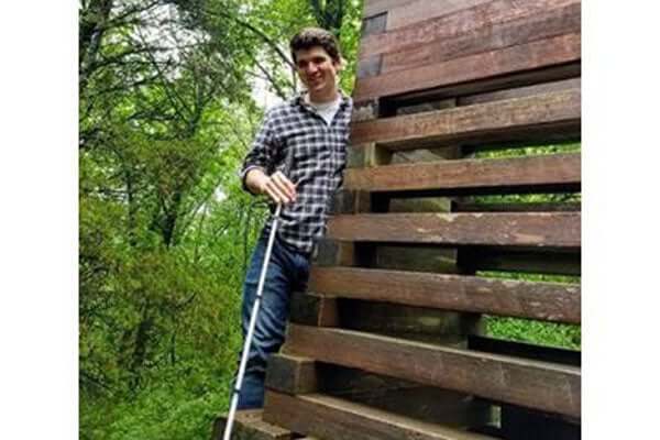 Meet Jed Surdyke, a postulant Catholic Brother who is legally blind