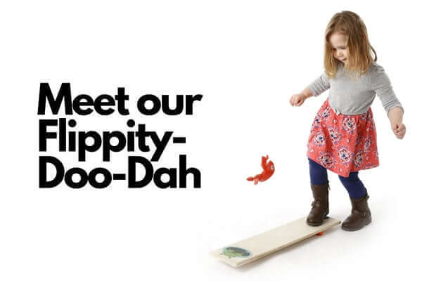 Motor skill and coordination development with the Flippity-Doo-Dah Stomp & Catch Board