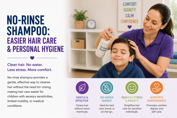 No Rinse Shampoo for Easier Hair Care and Personal Hygiene
