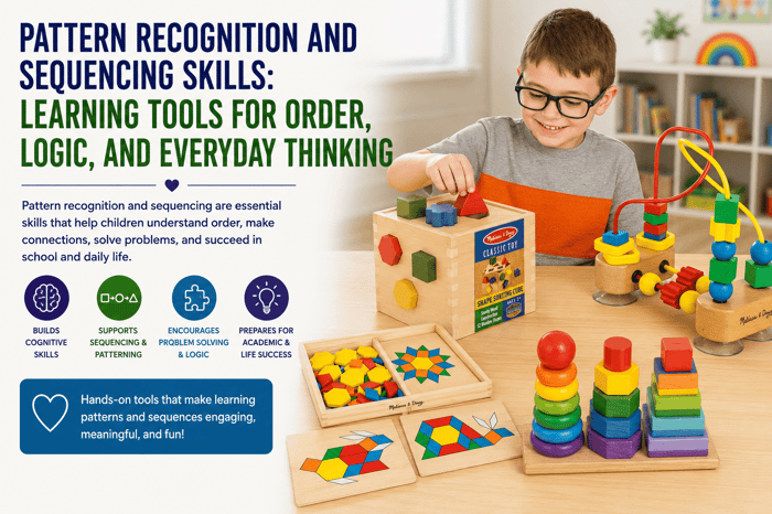 Pattern Recognition and Sequencing Skills Learning Tools for Order Logic and Everyday Thinking