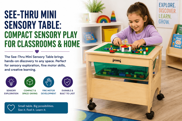 See Thru Mini Sensory Table: Compact Sensory Play for Classrooms & Home