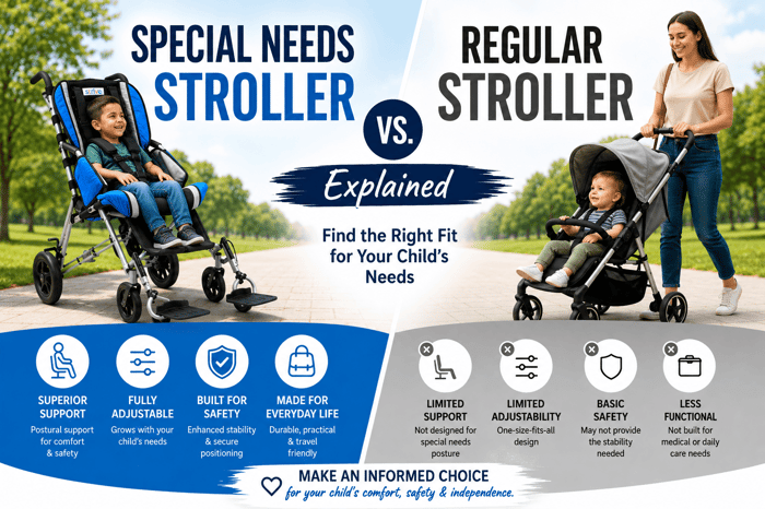 Special Needs Stroller vs Regular Stroller Explained
