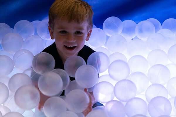 The LED Glowing Ball Pit for Sensory Rooms