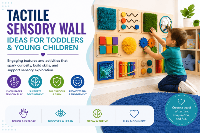 Tactile Sensory Wall Ideas for Toddlers & Young Children