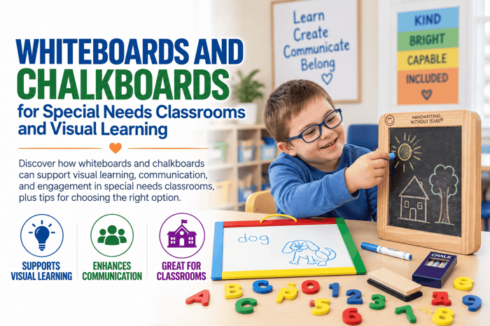 Whiteboards and Chalkboards for Special Needs Classrooms and Visual Learning