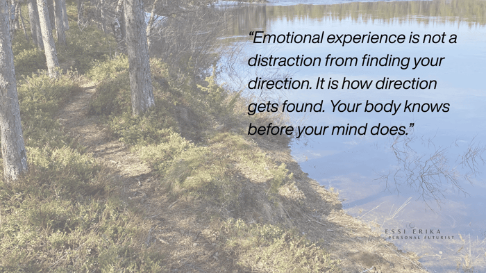 The In-between is not a waiting room but your creative space to reinvent your personal futures