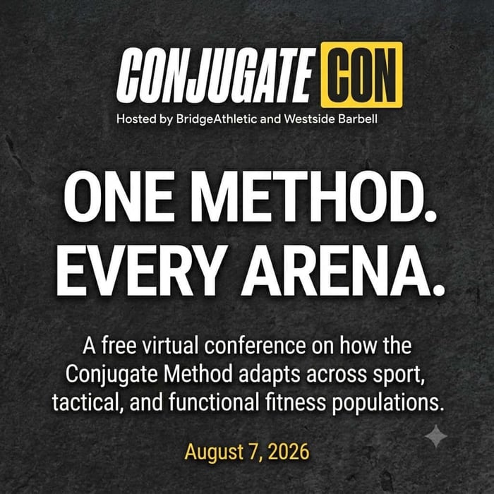 Westside Barbell Conjugate Con 2026