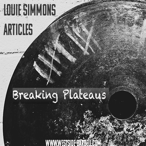 Breaking Training Plateaus