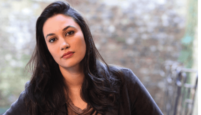 Sleep psychologist Hope Bastine with natural makeup and healthy glowing skin in soft natural light