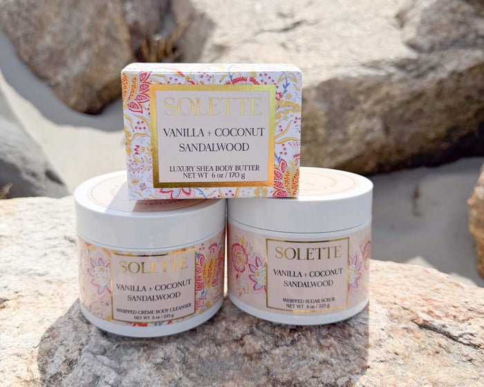 layer body care products body wash scrub and butter