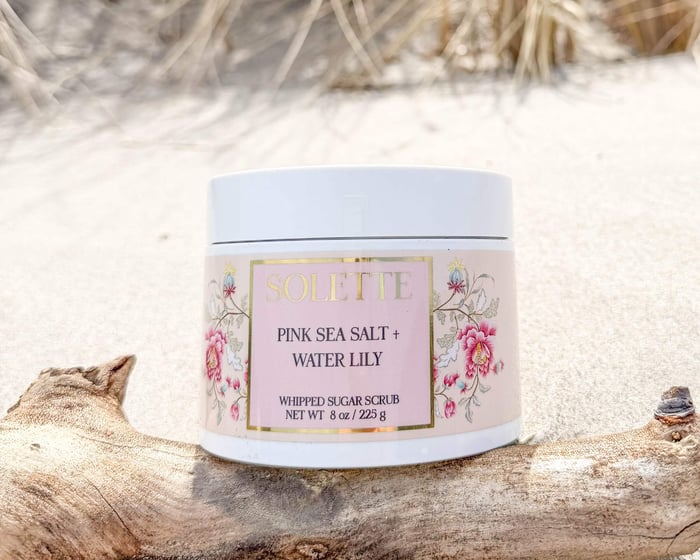 what is a body scrub and how do you use it with a jar of pink sea salt body scrub