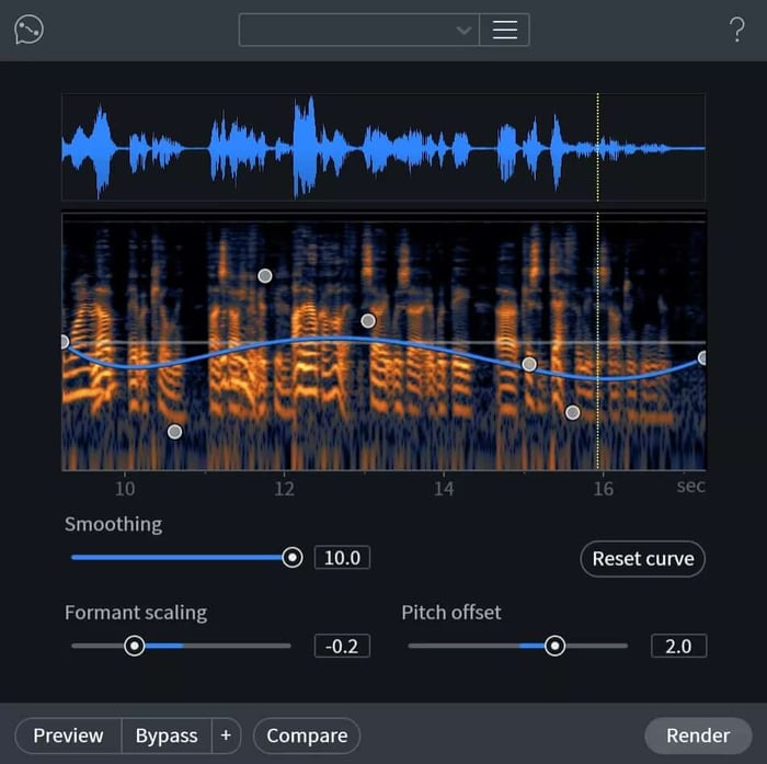 Reshaping Audio with Dialogue Contour in RX 7