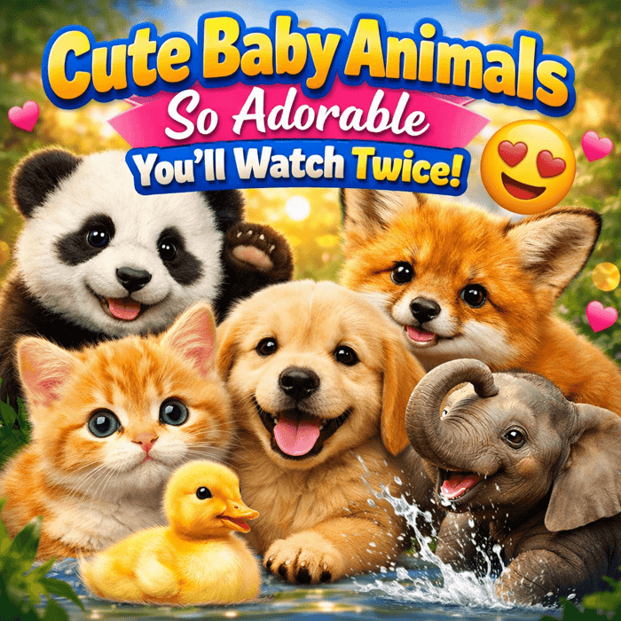 Cute Baby Animals So Adorable You’ll Watch Twice!