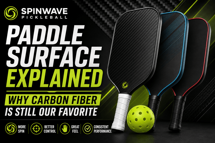 Pickleball Paddle Surface Texture Explained: Why Carbon Fiber Is Still Our Favorite