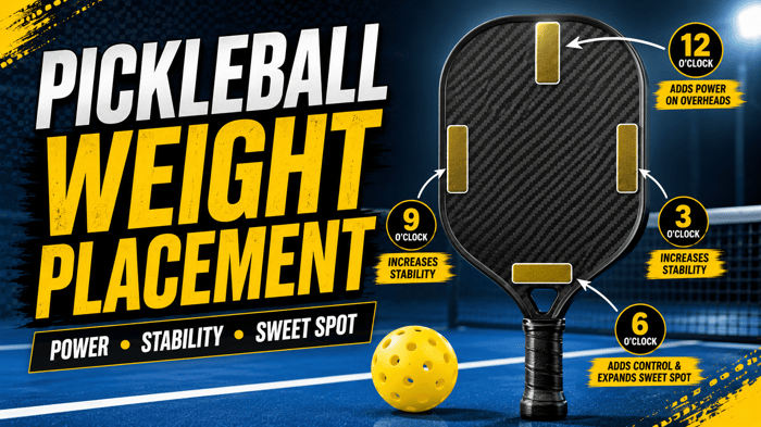 Paddle Weight Placement: How to Increase Power and Stability