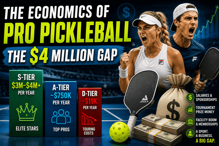 The Economics of Pro Pickleball: The $4 Million Gap