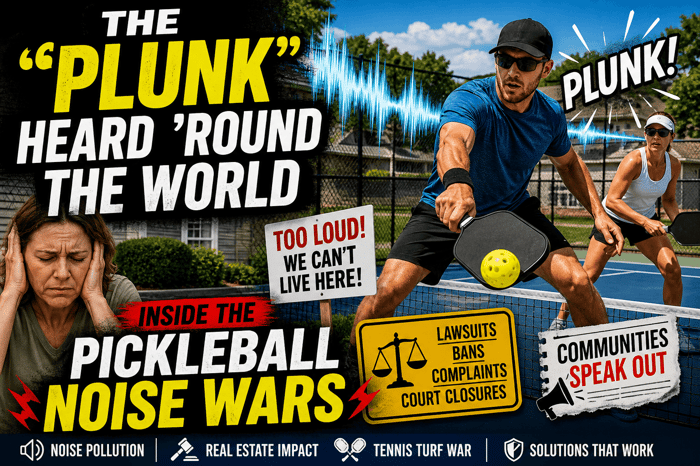 Pickleball Noise: Why the Plunk Is Sparking Lawsuits in 2026