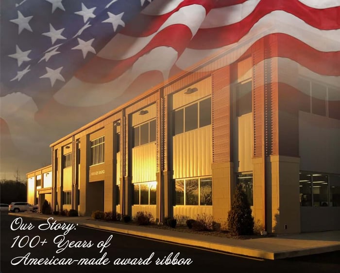 Our Story: 100+ Years of American-made award ribbon