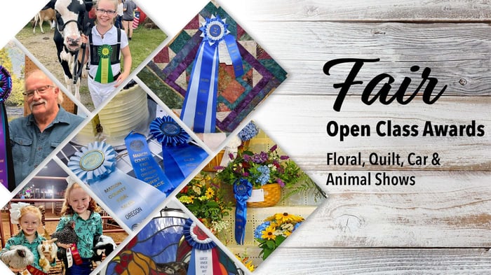 Fair Open Class Awards - Floral, Quilt, Car & Animal Shows