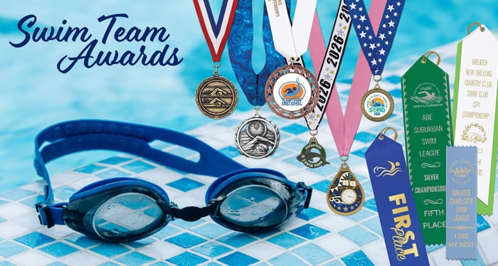 Swim Team Awards, Medals & Ribbons for Summer Season