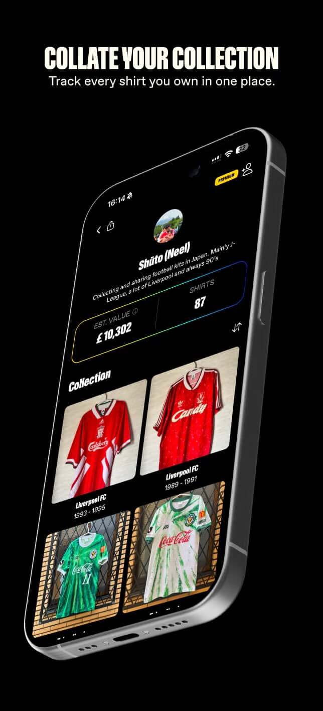The Best Football Shirt Collector App