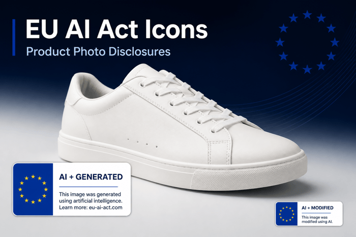 EU AI Act Icon: Visual Assets for AI-Generated Product Image Disclosures