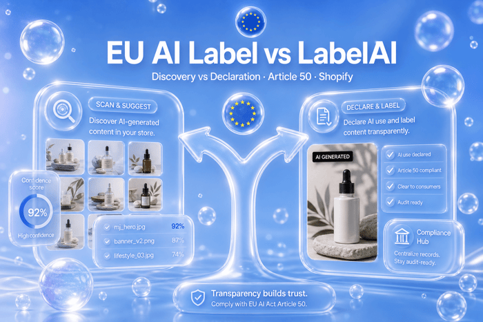EU AI Label vs LabelAI: Discovery Engine or Deployer Workflow?