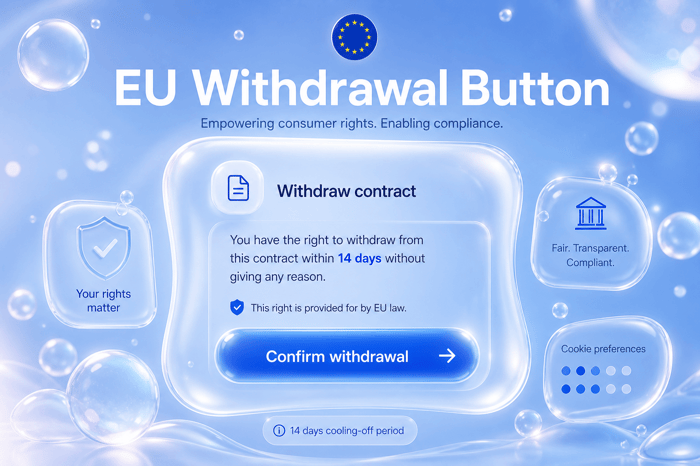 EU Compliance in 2026: EU AI Act, Withdrawal Button & Shopify Stack