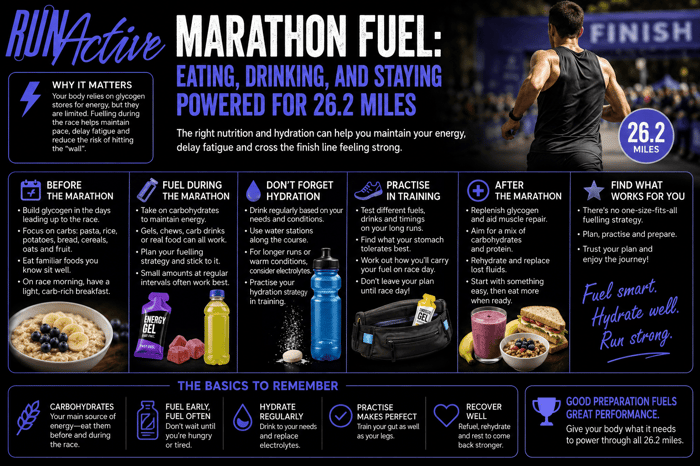Marathon Fuel: Eating, Drinking for 26.2 Miles