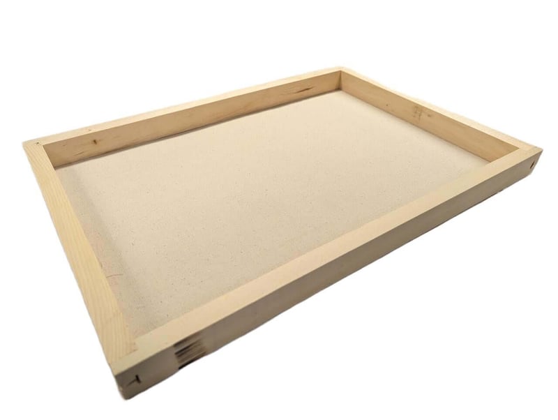 Beekeeping fume board used to clear bees from honey supers before harvest