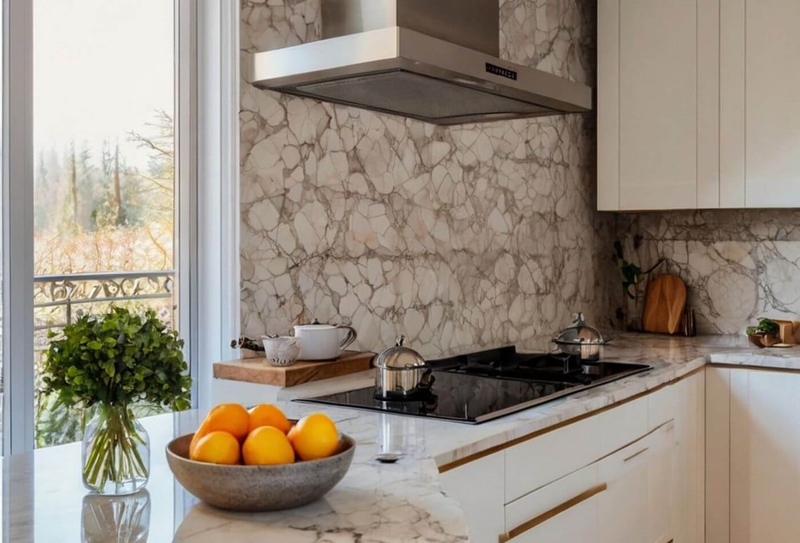 Beautiful Kitchen Worktops Using Stones