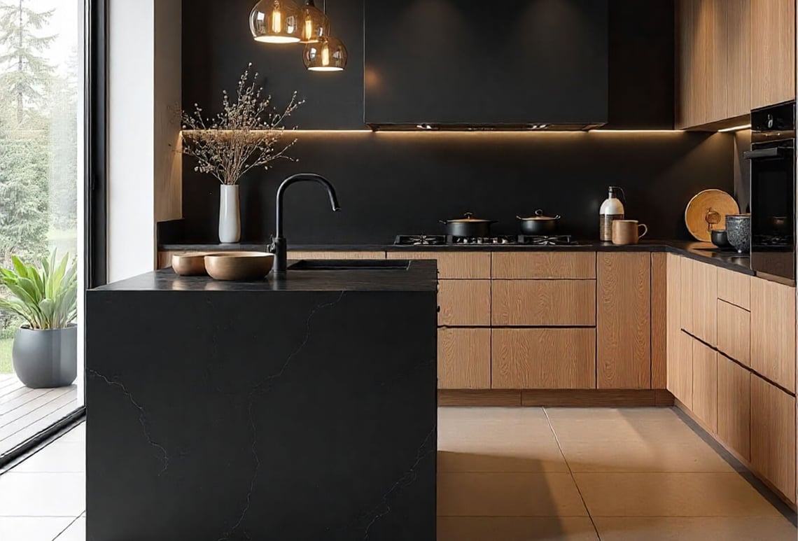 Black Cooktops in British Kitchens