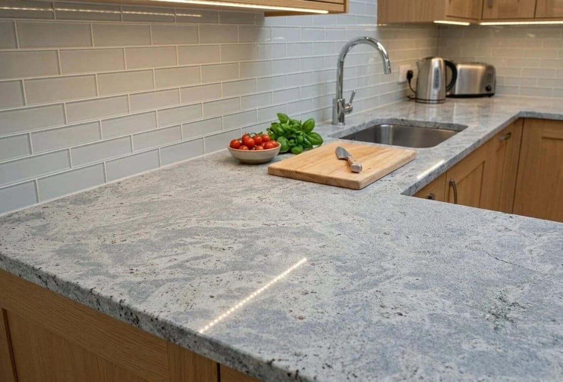 Bright Granite Kitchen Worktops