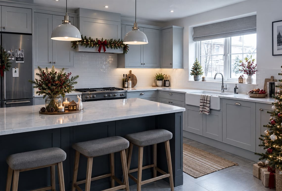 Bring a Contemporary Christmas Flair to Your Kitchen
