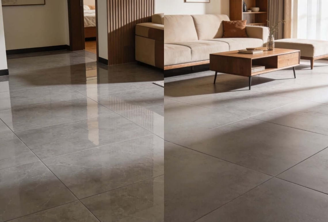 Choosing Flooring Tile Finish: Polished Or Matte?