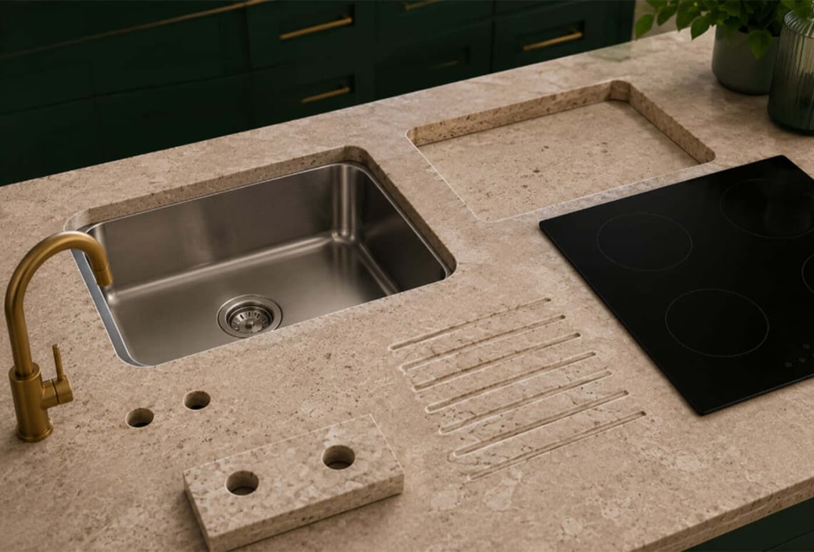Cut Outs: Sinks, Hobs and Taps